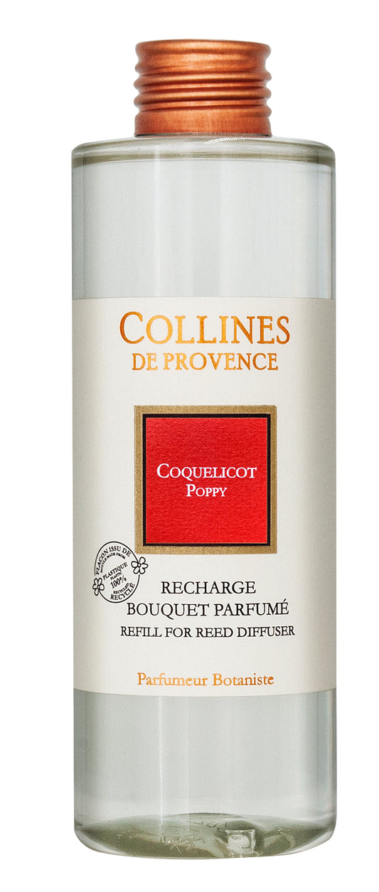 Coquelicot - Recharge bouquet parfumé de Collines de Provence
