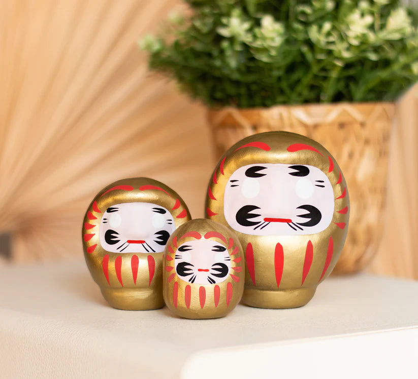 Daruma Doré - Le porte-bonheur japonais de l'Abondance