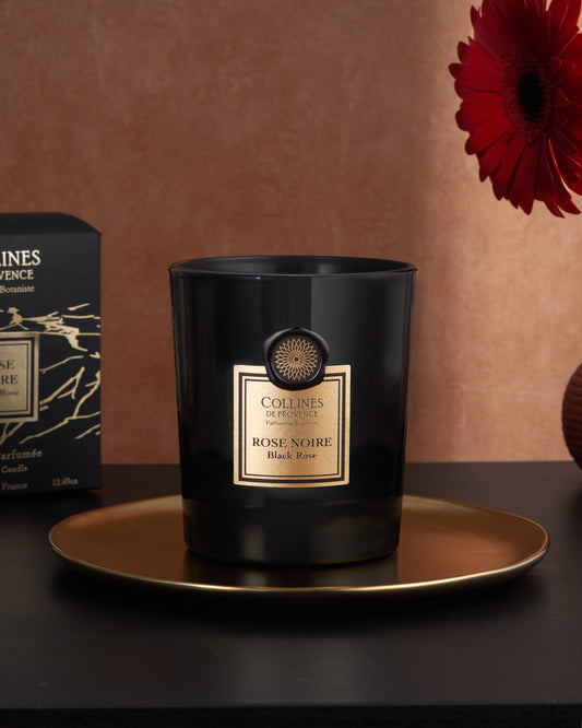 Rose Noire - Bougie parfumée de Collines de Provence
