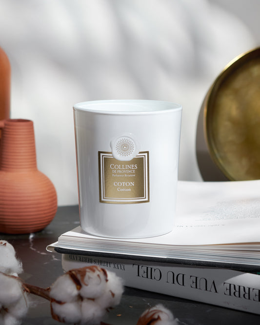 Coton - Bougie Parfumée de Collines de Provence
