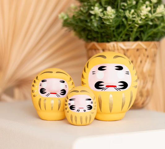 Daruma Jaune – Pour Attirer la Prospérité et le Succès
