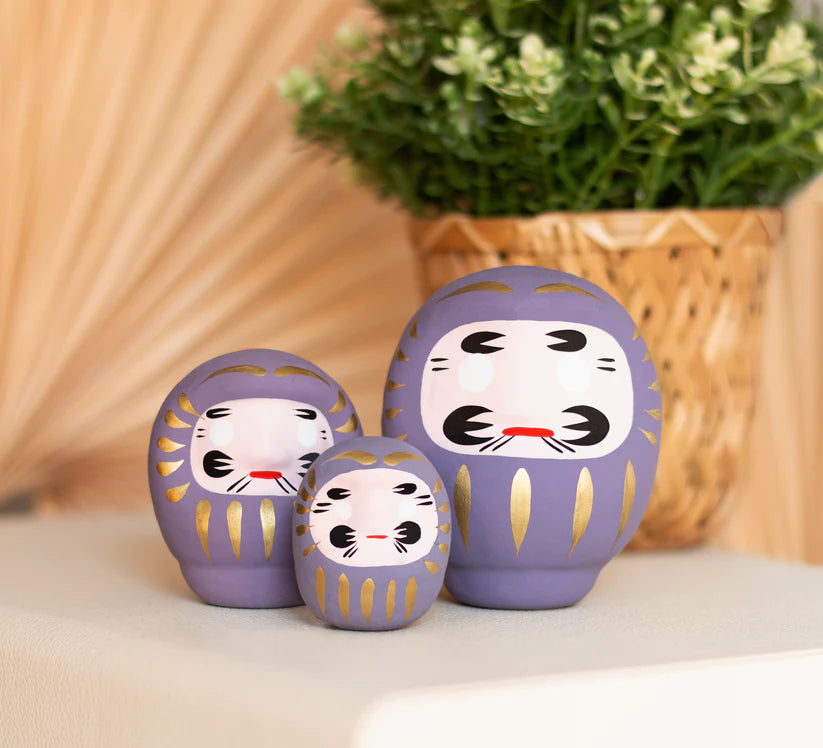 Daruma Violet - Talisman japonais de le longévité et de l'équilibre