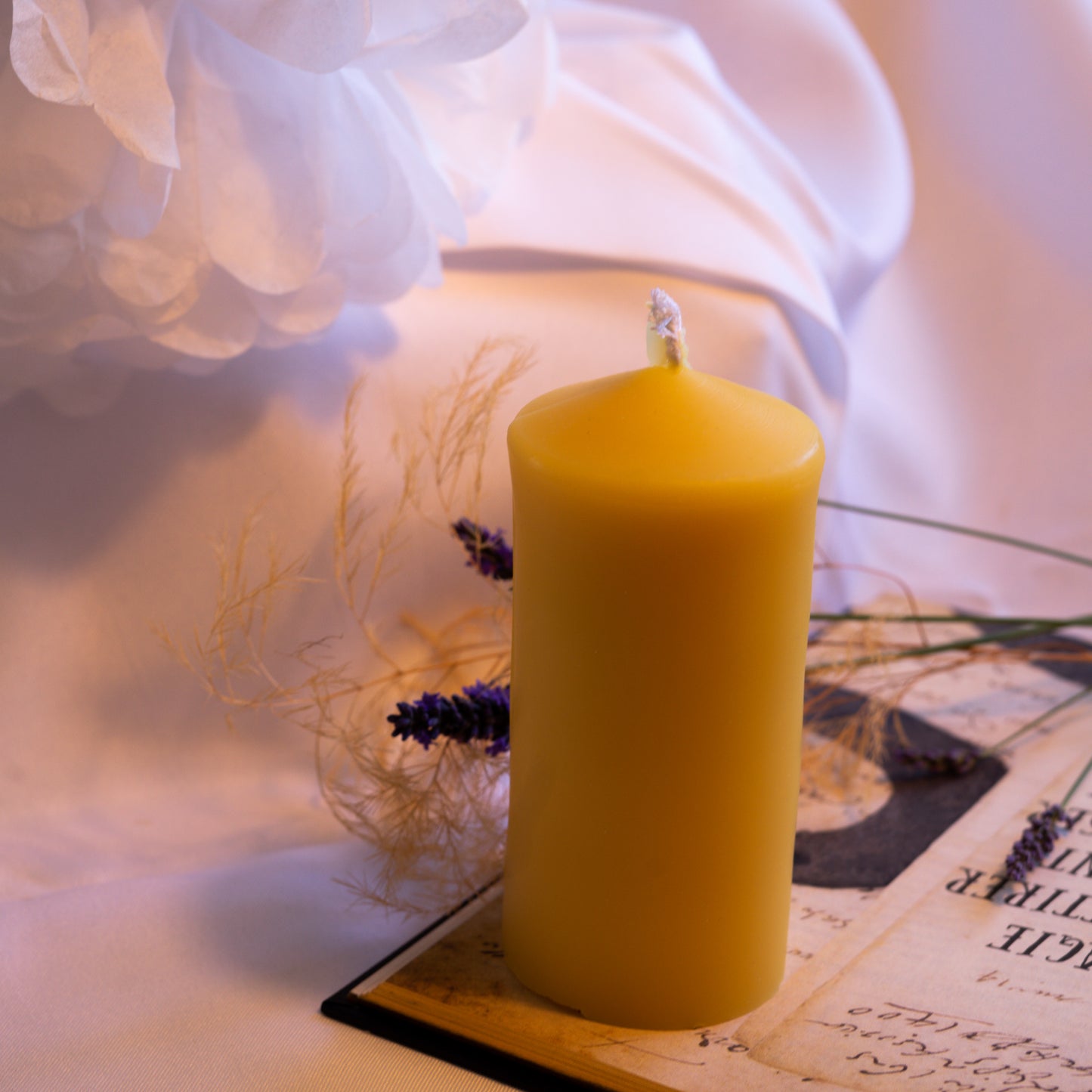 Bougie artisanale en cire d'abeille