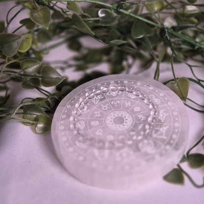 Bracelets en pierre Cristal de Roche - Vitalité et Canalisation