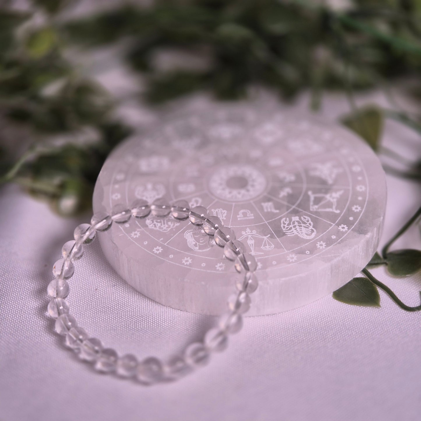 Bracelets en pierre Cristal de Roche - Vitalité et Canalisation