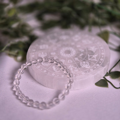 Bracelets en pierre Cristal de Roche - Vitalité et Canalisation