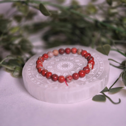 Bracelets en Jaspe rouge - Force et Endurance