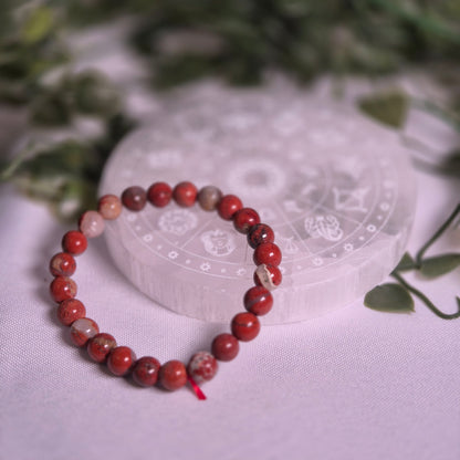 Bracelets en Jaspe rouge - Force et Endurance