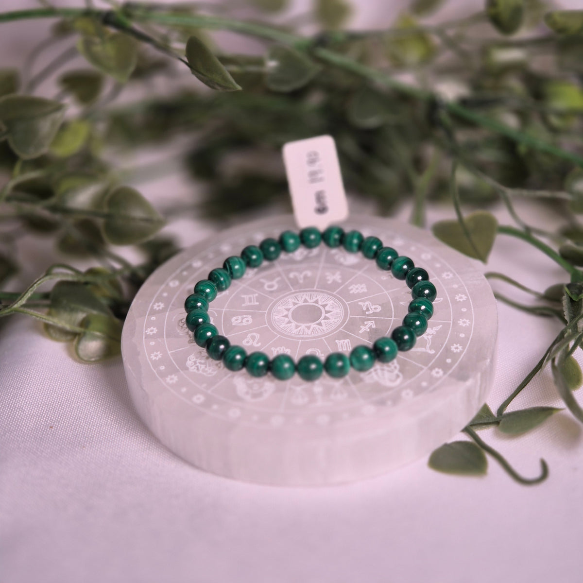 Bracelet en Malachite - Système immunitaire et Harmonie