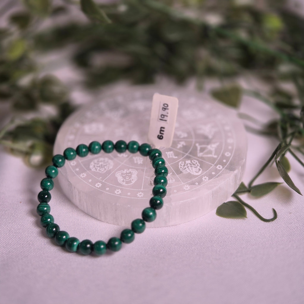 Bracelet en Malachite - Système immunitaire et Harmonie