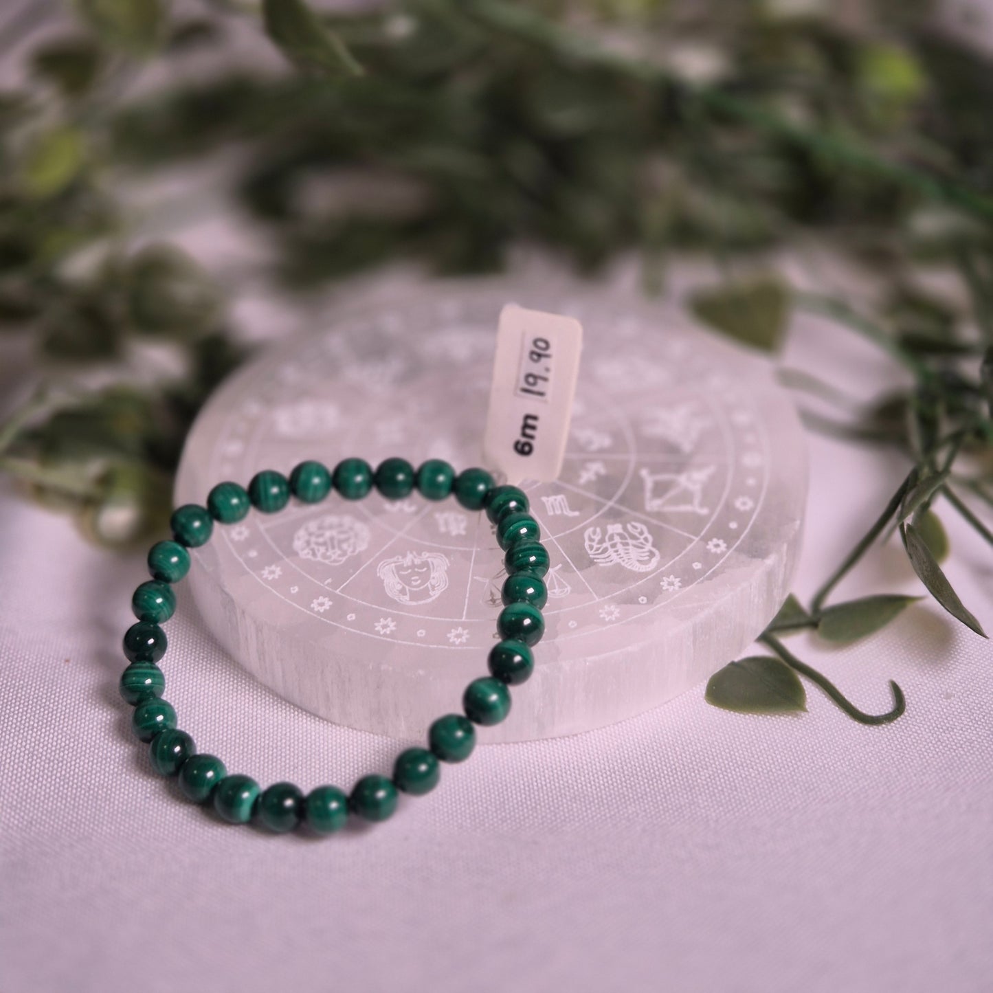 Bracelet en Malachite - Système immunitaire et Harmonie